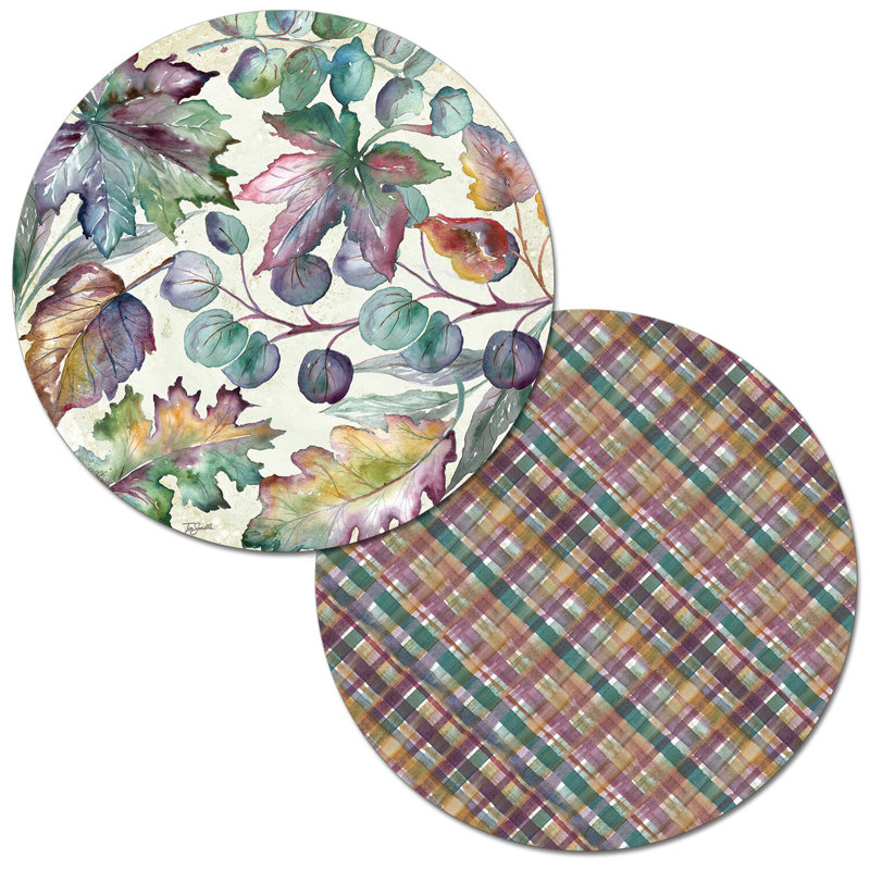 Red Barrel Studio® Maximillian Round Reversible Placemat Wayfair